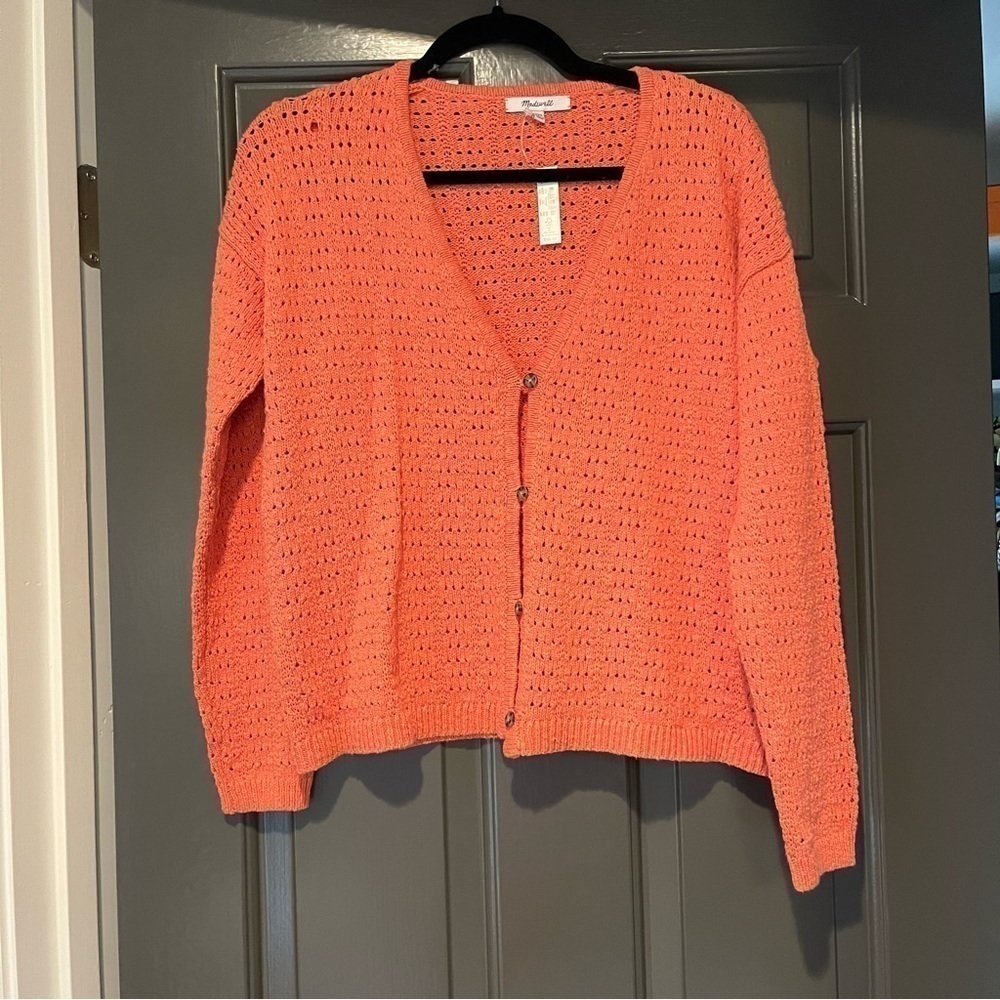 Nwt coral madewell cardigan